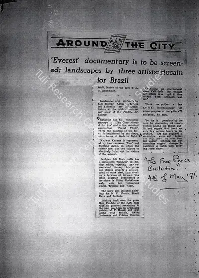 Everest documentary is to be screened , 1971, Newspaper Clipping