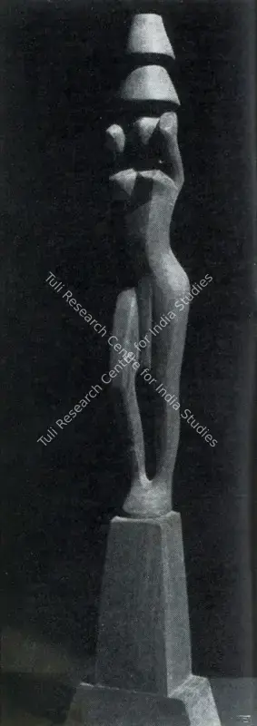 Dhanraj Bhagat (Artist), Pitcher Woman, 1949, Sculpture