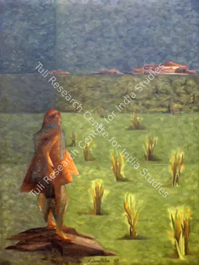Jehangir Sabavala (Artist), Khedut, 1967, Painting