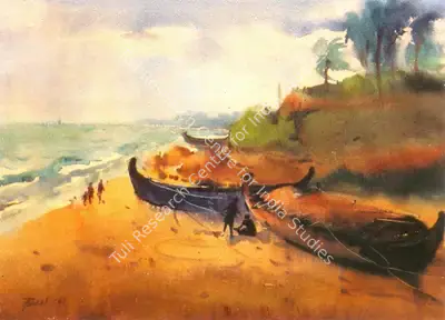 Paresh Maity (Artist), Seascape, 1989, Painting