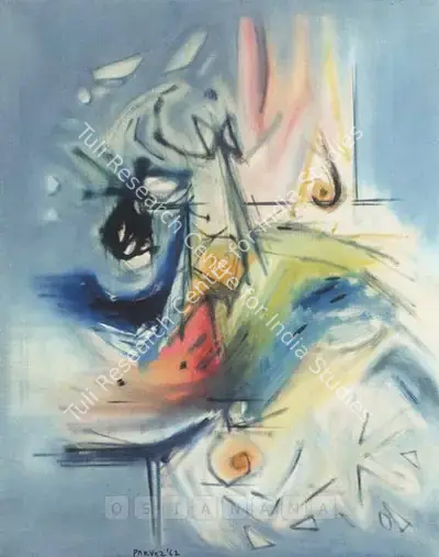 Ahmed Parvez (Artist), Theme revisited, 1962, Painting