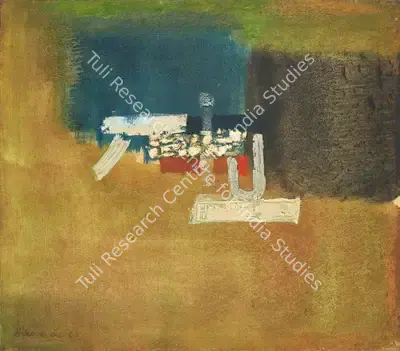 De, Biren (Artist). Numinous Presence, 1963 | Painting, Pu.Mum/31.08.23, 2023 · Pundole