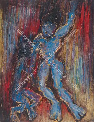 Nikhil Biswas (Artist), Untitled, 1960, Painting