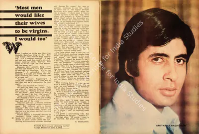 N. Bharathi (Interviewer), Most men would like their wives to be virgins. I would too', 1973, Conversation
