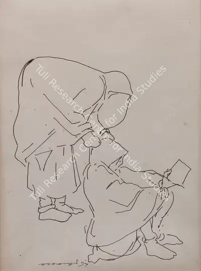 A. Ramachandran (Artist), Untitled, 1997, Drawing