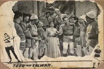 Kedar Bhargava (Producer), Teer Aur Talwar, 1960, Lobby Card