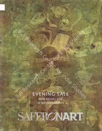 Saffronart (Auction House), Evening Sale, 2019, Auction Catalogue