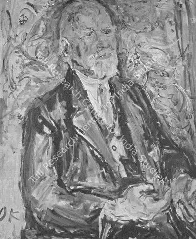 O. Kokoschka (Artist), Portrait of Theodor Korner, 1948, Painting
