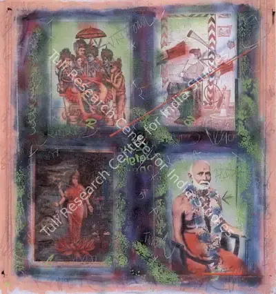 Vinod Dave (Artist), Holy Images, 1990, Painting