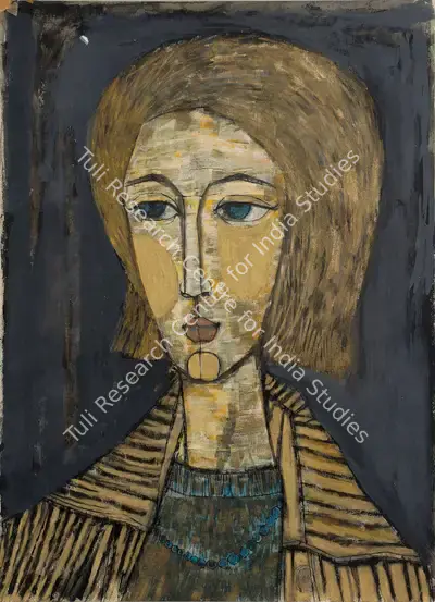 Bhatt, Jyoti (Artist). Untitled, c.1955 | Painting, Os.Mum/31.01.07, 2007 · Osian's