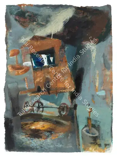 Indrapramit&nbsp;Roy (Artist), Untitled (Moving house), Painting