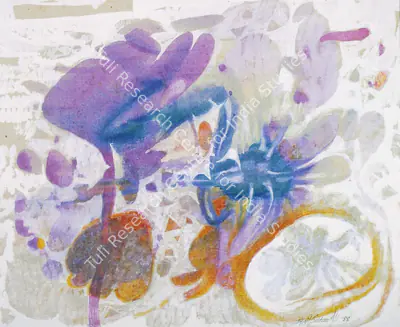 J. Sultan Ali (Artist), Raphsody 88 IVc, 1988, Painting