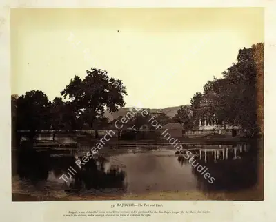 Eugene Clutterbuck Impey (Photographer), Rajgurh - The Fort and Tank, Antiquarian Photograph