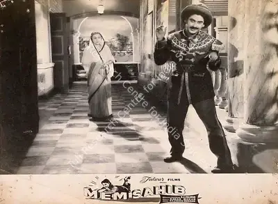 Prakash Malhotra (Cinematographer), Mem Sahib, 1956, Lobby Card