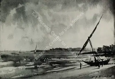P.A. Dhond (Artist), Seascape, 1966, Painting