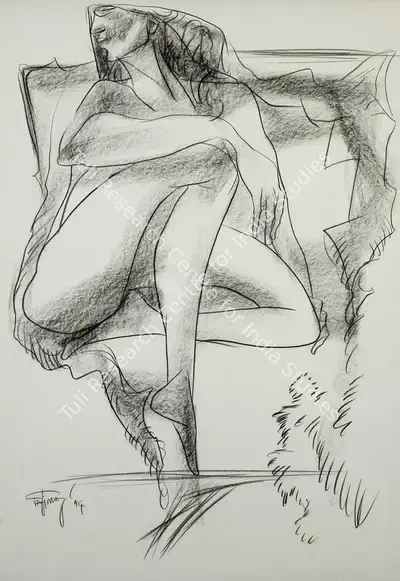Das, Jatin (Artist). Untitled, 1994 | Drawing, Ar.Onl/28.12.20, 2020 · Artiana