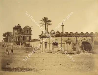 Felice Beato (Photographer), The Secunderabagh Showing the breach, Lucknow, 1858, Antiquarian Photograph