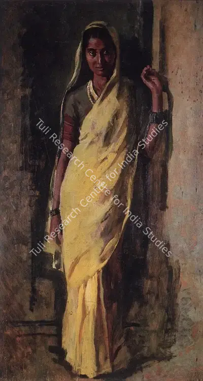 Gopal Deuskar (Artist), The Milkmaid, 1955, Painting