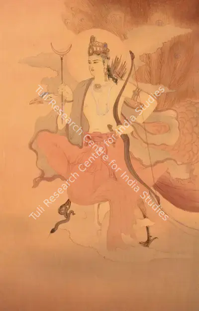 Surendranath Ganguly (Artist), Kartikey, 1905, Painting