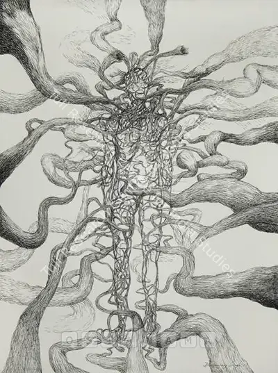 Dhananjay Singh (Artist), Transformation, 2007, Drawing