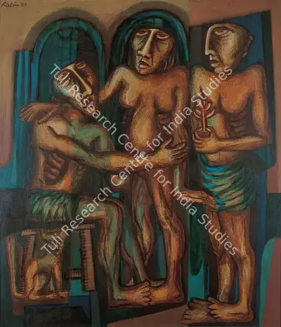 Rabin Mondal (Artist), Relation II, 1987, Painting