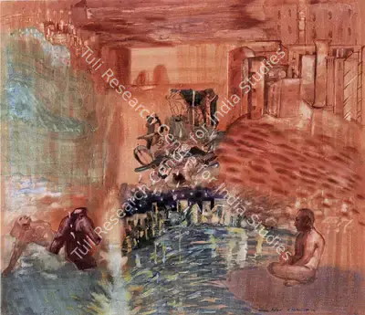 Nalini Malani (Artist), Schisms Ruptures, 1989, Painting