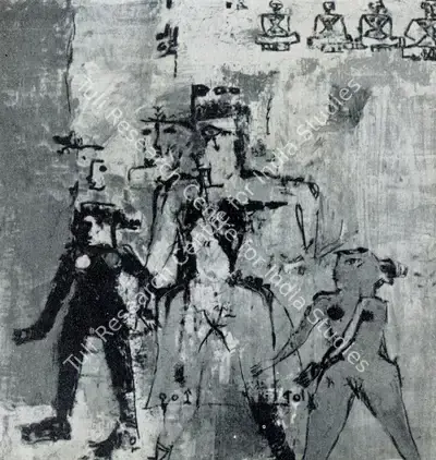 Mohan Samant (Artist), Carried by Invisible Evil, 1954, Painting