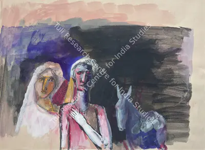 Arup Das (Artist), Untitled (Couple), Painting