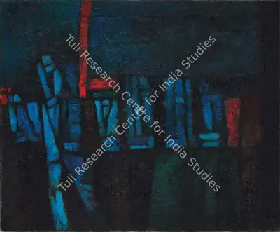 Satish Gujral (Artist), Shiva's bull, 1962, Painting