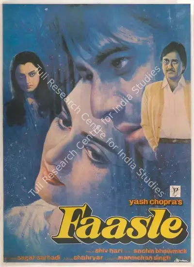 Yash Chopra (Producer), Faasle, 1985, Full Sheet Poster