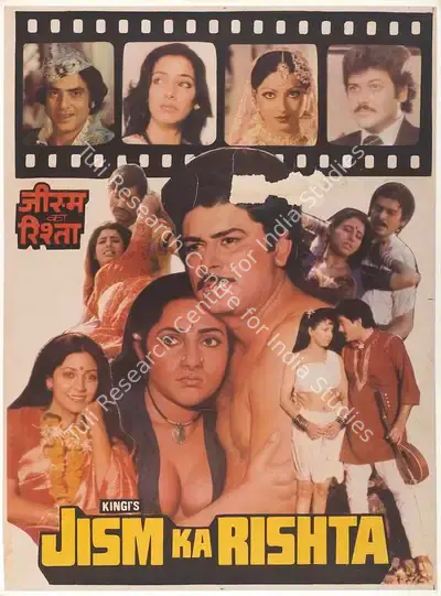 Kingi (Director), Jism Ka Rishta, 1988, Full Sheet Poster