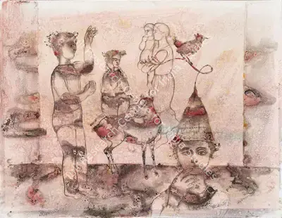 Sakti Burman (Artist), Untitled, 1976, Painting