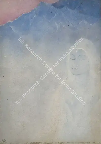 Gaganendranath Tagore (Artist), Parvati's Tapasya, 1920, Painting