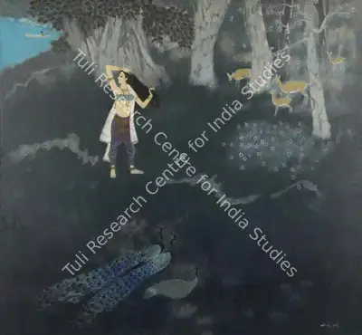 Bendre, N.S. (Artist). Untitled, 1974 | Painting, Sa.Onl/14.06.18, 1974