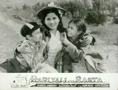 Bipin Gajjar (Cinematographer), Hariyali Aur Rasta, 1962, Lobby Card