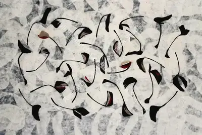 Manisha Parekh (Artist), Dispered Fall, 2005, Drawing