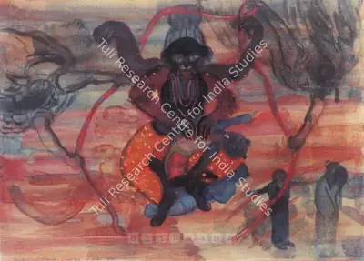 Nalini Malani (Artist), Egotist & Self Righteous - A Moral Tale, 1989, Painting