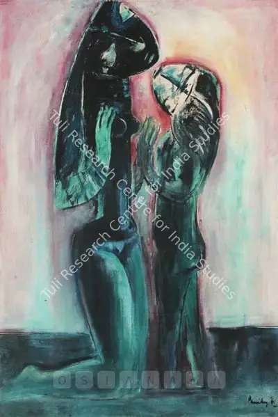 Paniker, K.C.S. (Artist). Love. Oil on canvas, 1961 | Painting | FineArts | 00562097