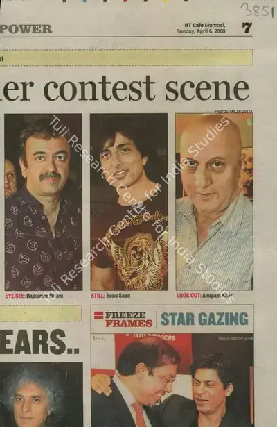 Amlan Dutta (Photographer), Freeze Frames Star Gazing, 2008, Newspaper Clipping