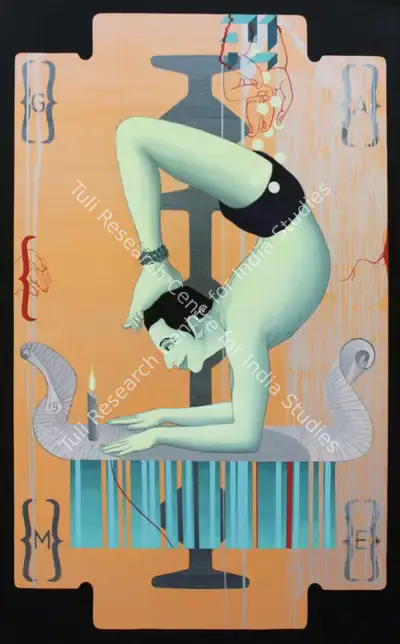 Birendra Pani (Artist), Vrscikasana, 2006, Painting