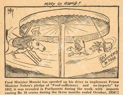 Basu Chatterjee (Cartoonist), Merry Go Round !, 1950, Cartoons