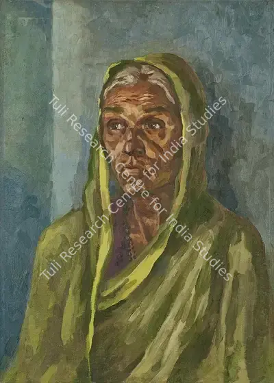 Sudhir Patwardhan (Artist), Sakhubai, 1972, Painting