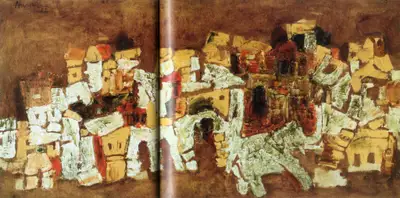 M.F. Husain (Artist), Udaipur, 1962, Painting