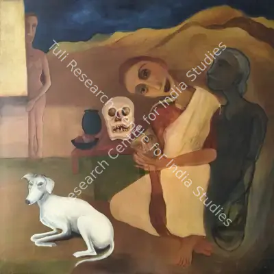 Lalitha Lajmi (Artist), Death also has a Mask, 1999, Painting