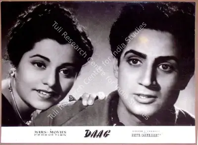 V. Babasaheb (Cinematographer), Daag, 1952, Lobby Card