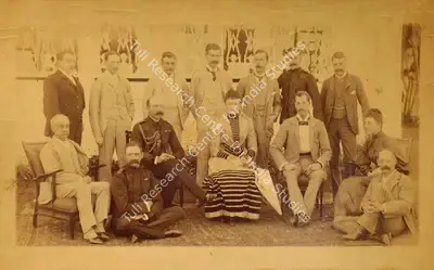 Lala Deen Dayal (Photographer), Royal Party and Suite, 1889, Antiquarian Photograph
