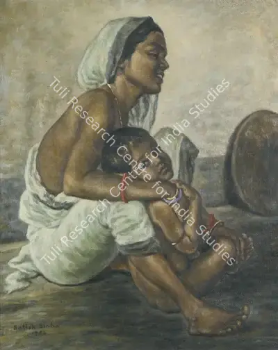 Satish Sinha (Artist), Untitled, 1954, Painting
