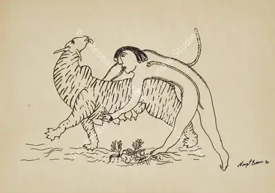 Manjit Bawa (Artist), Untitled, 1990, Drawing