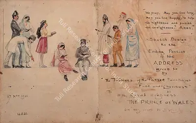 M.V. Dhurandhar (Artist), H.R.H. The Prince of Wales' Visit to Bombay, 1921, 1921, Painting