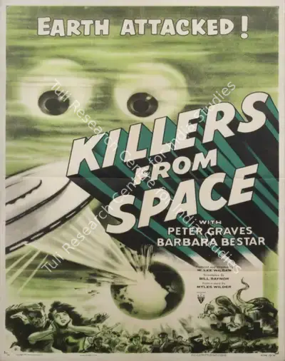 W.Lee Wilder (Producer), Killers from Space, 1954, Poster